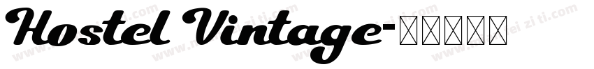 Hostel Vintage字体转换